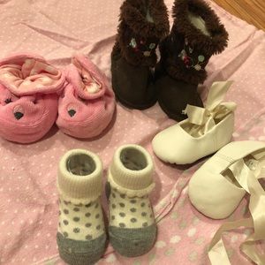 Baby girl size 1 (0-3month) shoes